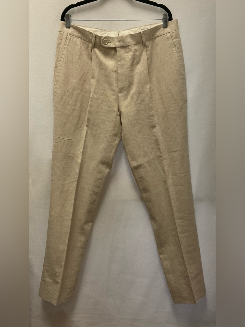 Banana Republic Men's Linen Trousers in Light Tan